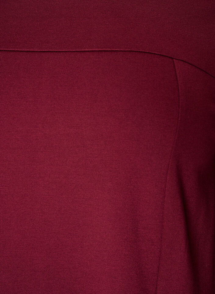 A-f&ouml;rmiges Kleid mit 3/4-&Auml;rmeln, Rot, Packshot image number 2