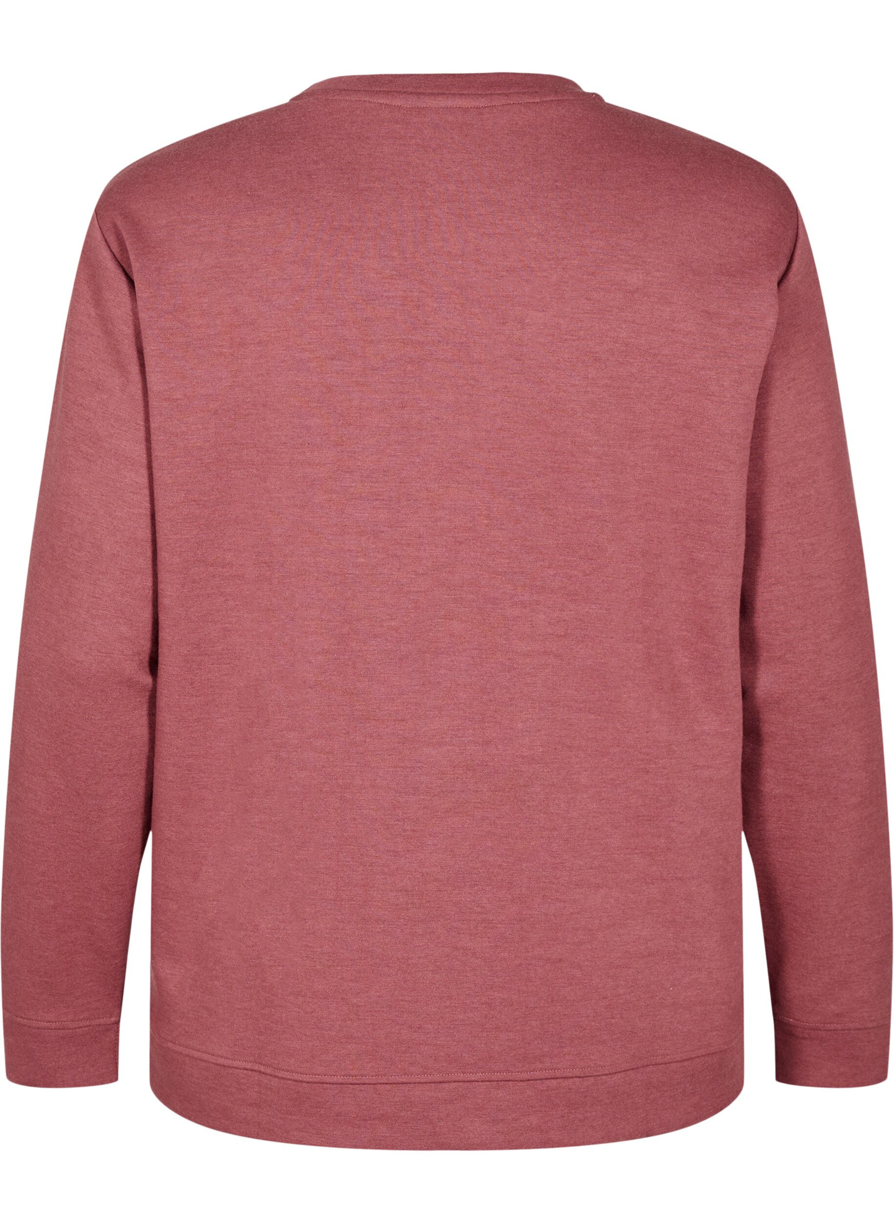 Zizzi FLASH - Sweatshirt mit Rundhalsausschnitt, Braun, Packshot image number 1