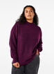 Gestrickte Wollbluse mit hohem Kragen, Potent Purple Mel., Model image number 0
