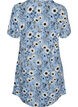 Kurzes Kleid mit Blumendruck, Blau, Packshot image number 1