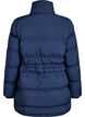 Mittellange Pufferjacke mit verstellbarer Taille, Blau, Packshot image number 1