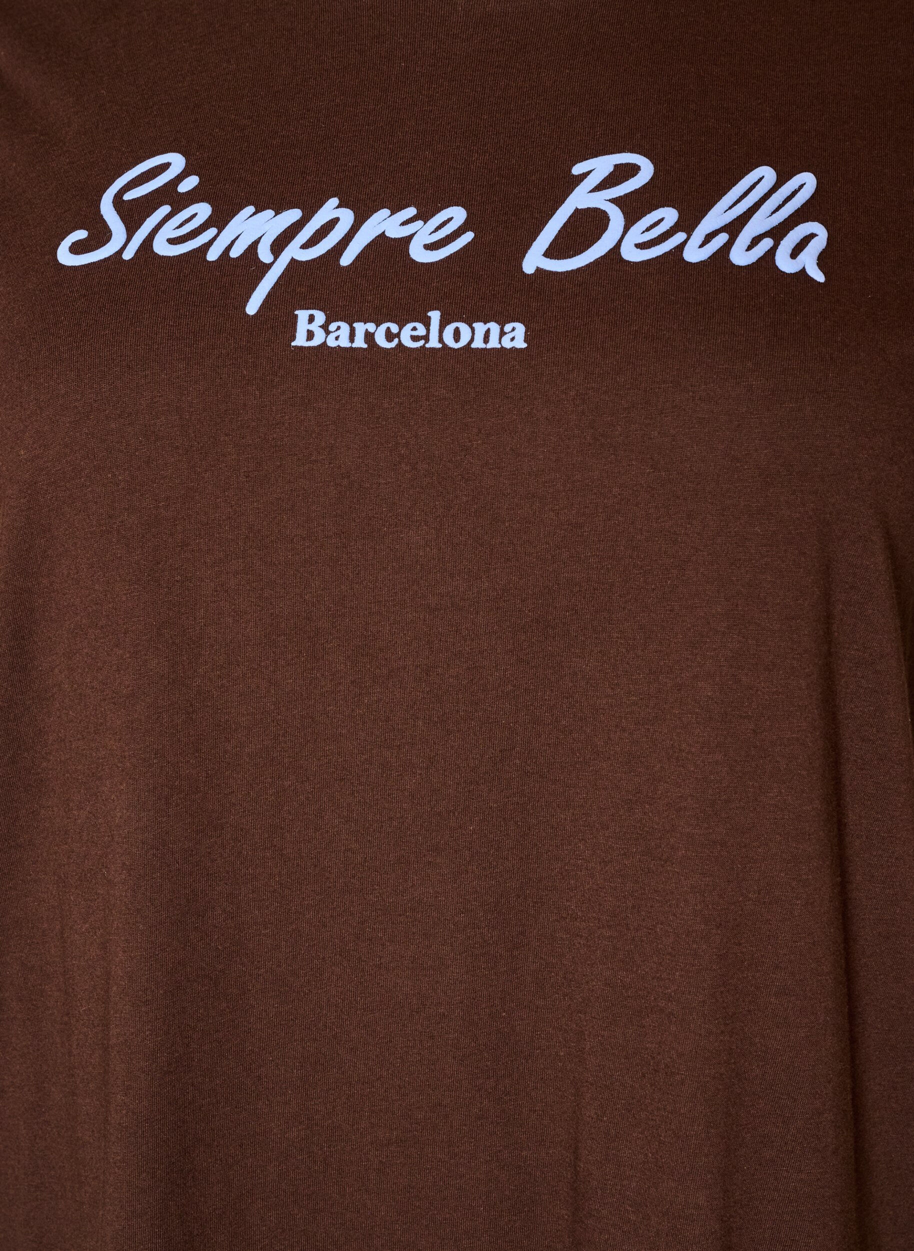 ZizziT-Shirt aus Bio-Baumwolle mit Print, Braun, Packshot image number 2