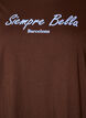 T-Shirt aus Bio-Baumwolle mit Print, Braun, Packshot image number 2
