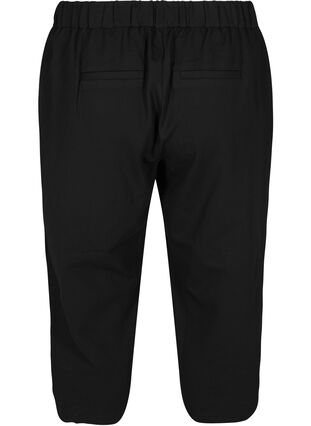 Einfarbige Culotte-Hose mit Taschen, Black, Packshot image number 1
