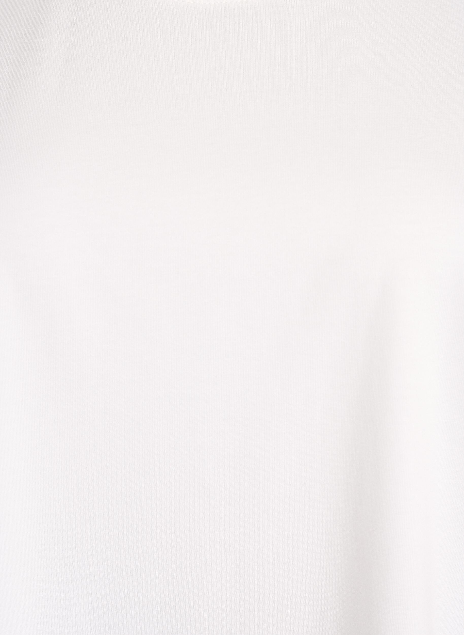 Zizzi Oversize-T-Shirt mit halben &Auml;rmeln, Wei&szlig;, Packshot image number 2