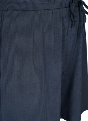 Lockere Shorts aus Viskose mit Ripp., Umbre Blue, Packshot image number 2