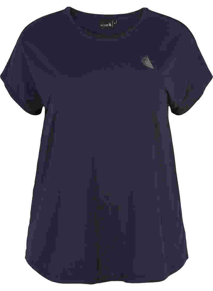 Einfarbiges Trainings-T-Shirt, Night Sky, Packshot image number 0