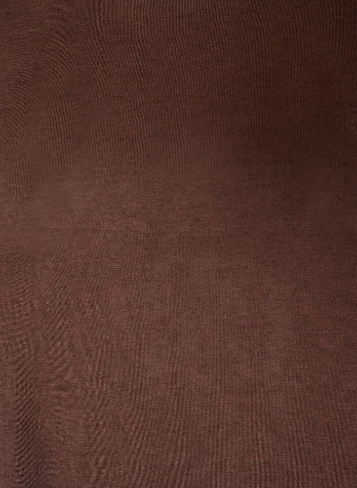 Lang&auml;rmelige Bluse aus Wolle und Viskose, Braun, Packshot image number 2