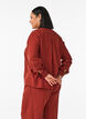 Bluse aus Leinen und Viskose mit V-Ausschnitt, Rot, Model image number 2