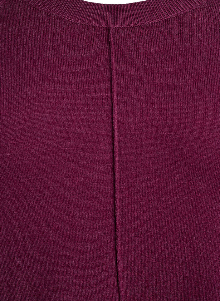 Strickkleid mit Raglan&auml;rmeln und Mittelnaht, Rot, Packshot image number 2