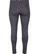 Viskose Leggings mit Leopardendruck, Grau, Packshot image number 1