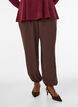 Hoch taillierte Ballonhose, Braun, Model image number 2