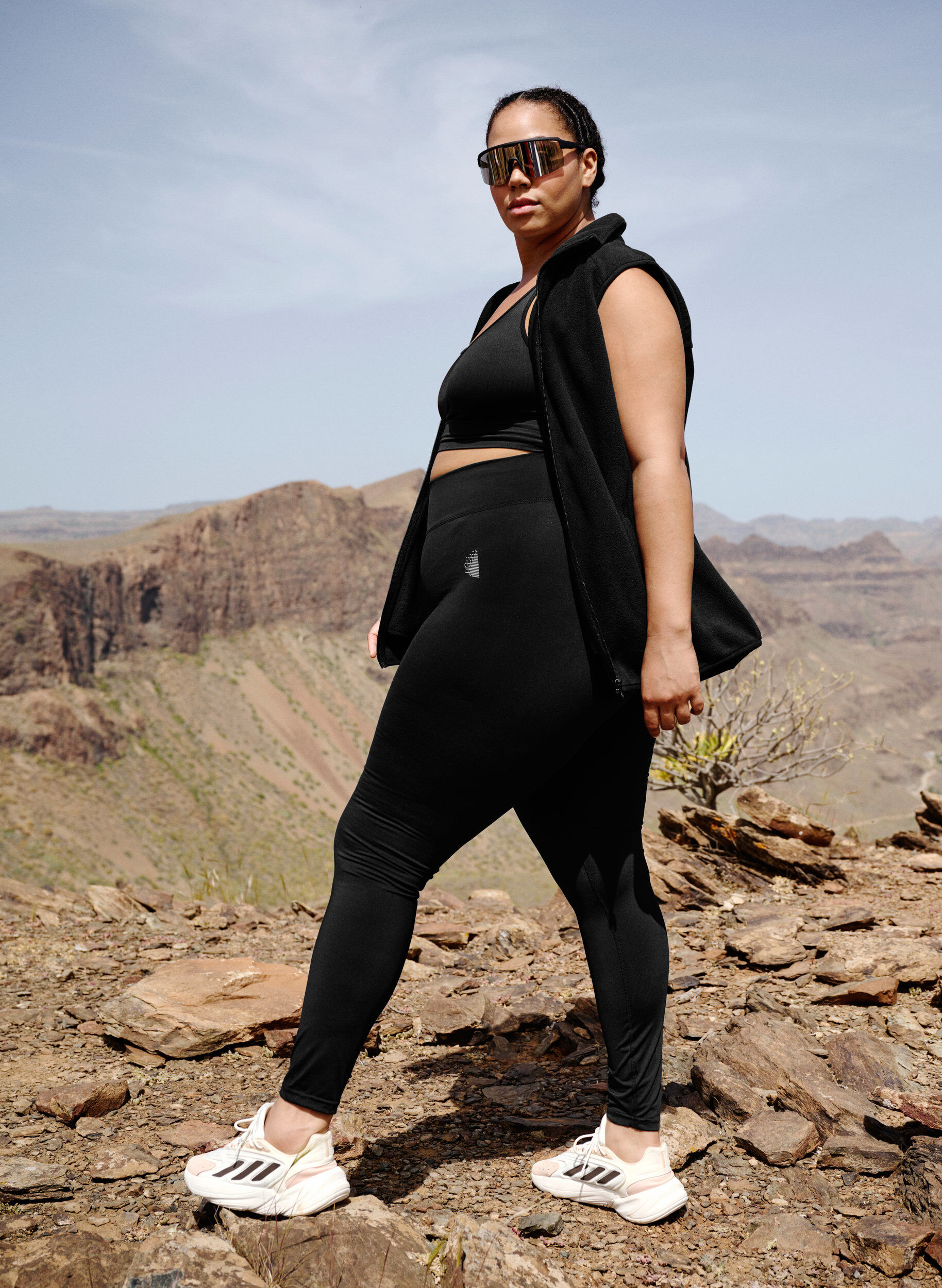 ZizziGek&uuml;rzte Basic-Trainingsleggings, Schwarz, Image image number 0