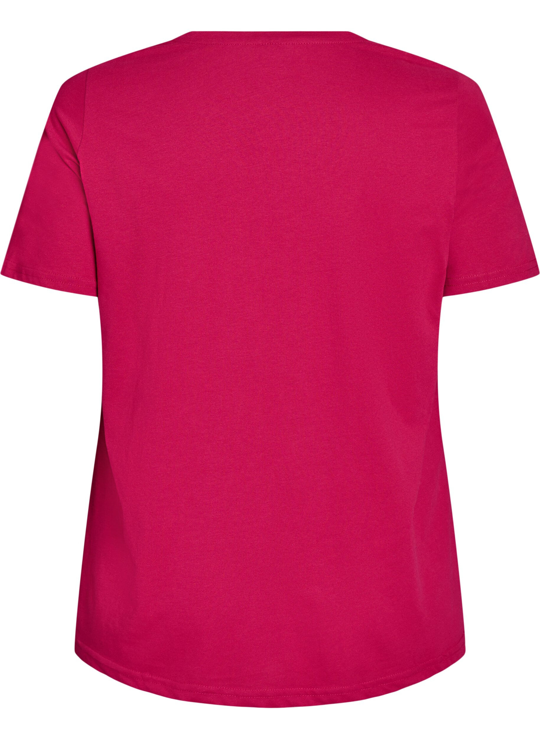 Zizzi FLASH - T-Shirt mit Print., Rot, Packshot image number 1