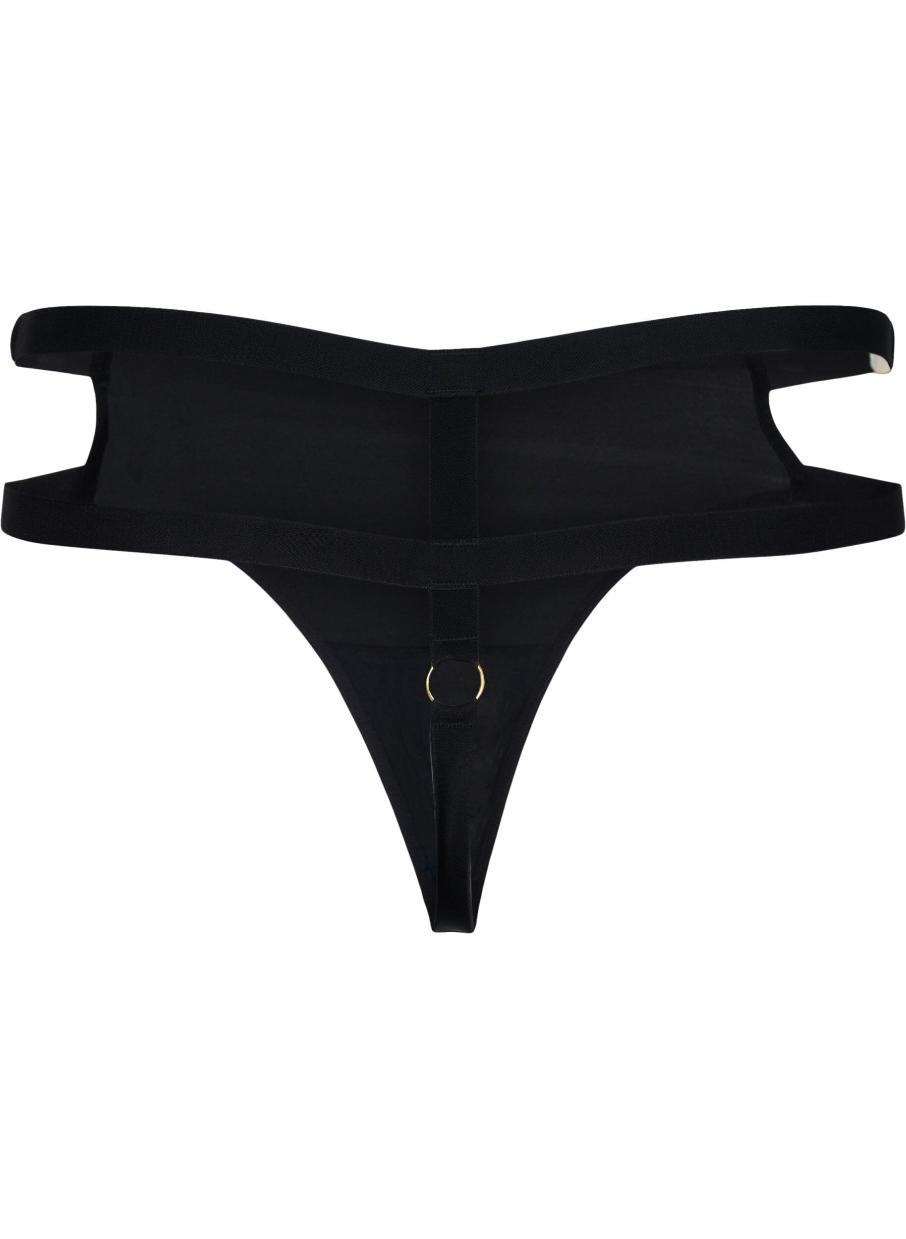 Zizzi Beschichteter G-String, Black, Packshot image number 1