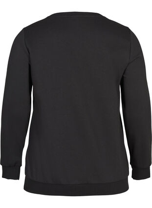 Weihnachtssweatshirt mit Pailletten, Black, Packshot image number 1