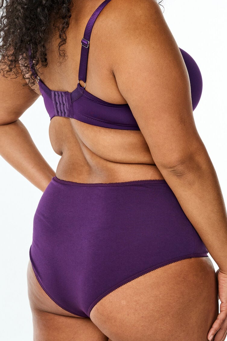 7-pack Hipster-Slips mit normaler Taillenh&ouml;he, Lila, Model image number 2