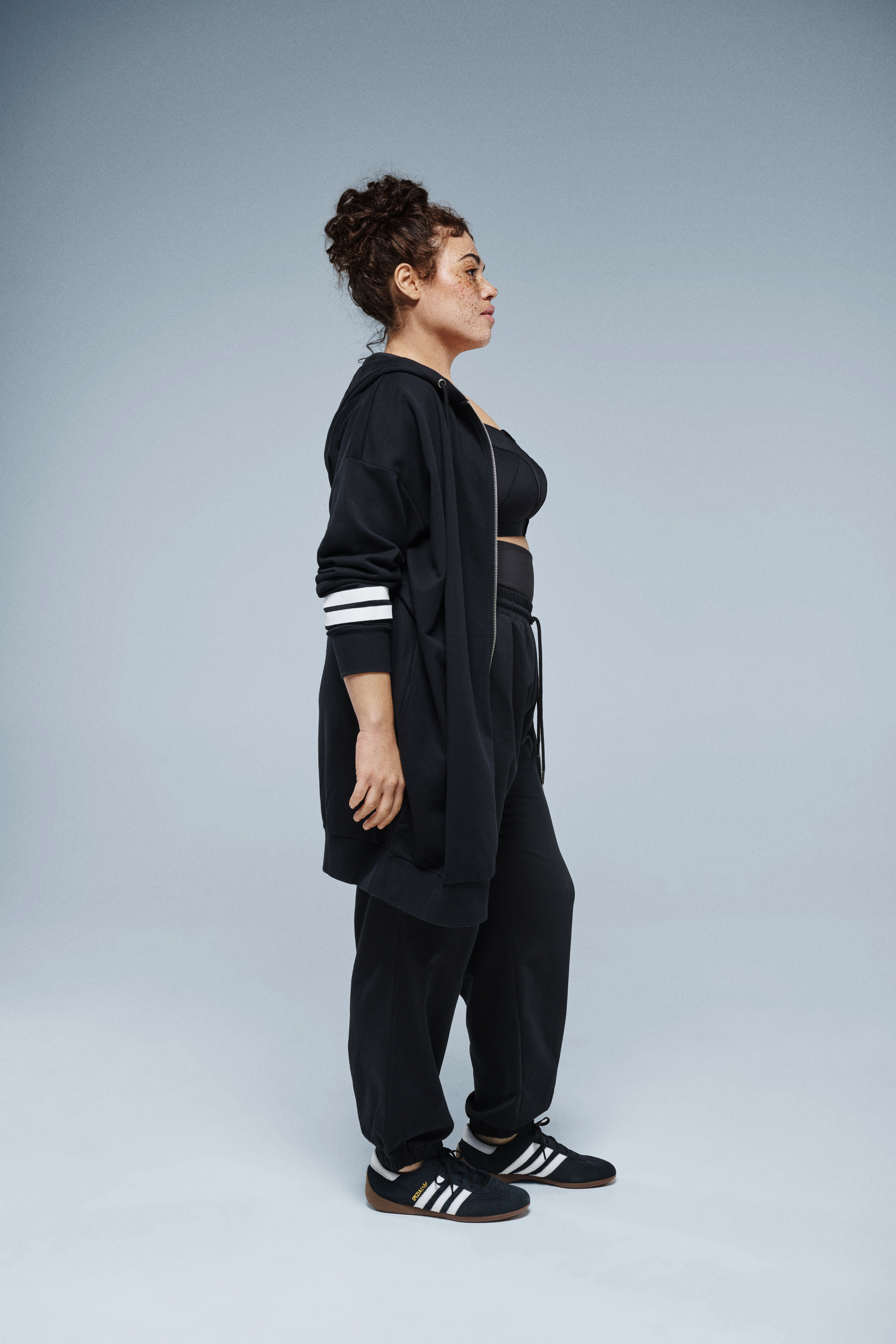 Zizzi Langer Sweat-Cardigan, , Model