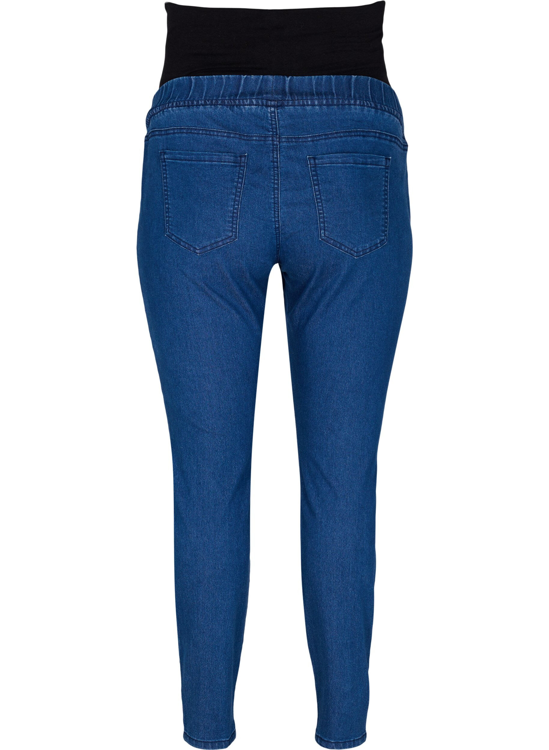 Zizzi Schwangerschafts-Jeggings mit Taschen hinten, Blau, Packshot image number 1