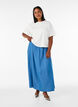 Maxirock aus TENCEL&trade; Lyocell mit Denim-Look, Blau, Model image number 0