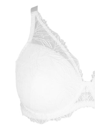 Gepolsterter Spitzen-BH mit Bügel, Bright White, Packshot image number 2