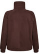 Sweatjacke mit hohem Kragen und Rei&szlig;verschluss, Braun, Packshot image number 1