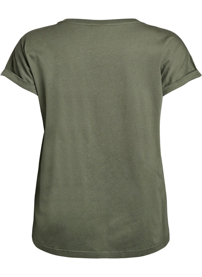 T-Shirt mit Animal-Print und Text, Thyme W. Wild, Packshot image number 1