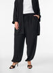 Hoch taillierte Ballonhose, Schwarz, Model image number 2