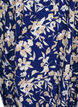 Kurzärmliges Baumwollkleid mit Blumenaufdruck, Blau, Packshot image number 3