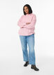 Pullover aus Rippstrick mit Puff&auml;rmeln und Kn&ouml;pfen, Rot, Model image number 1