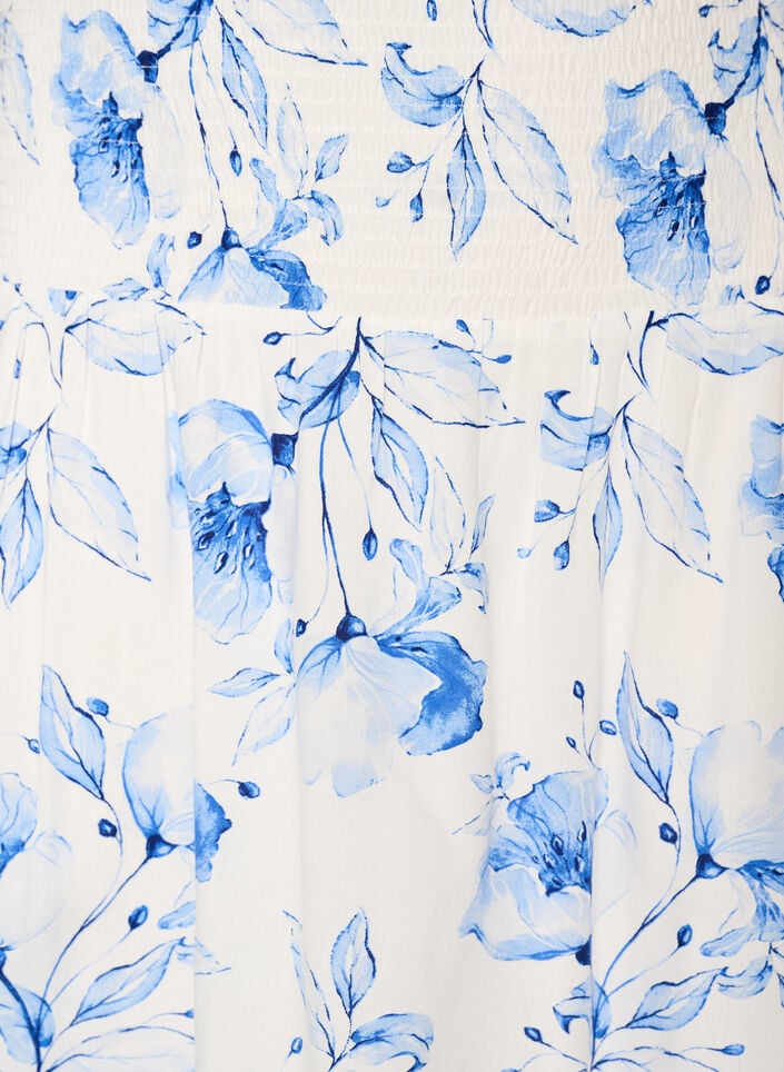 Kurzer Rock mit Smokbund, Blau, Packshot image number 2