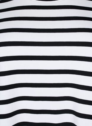 Gestreiftes Baumwoll-T-Shirt, Black Stripes, Packshot image number 2