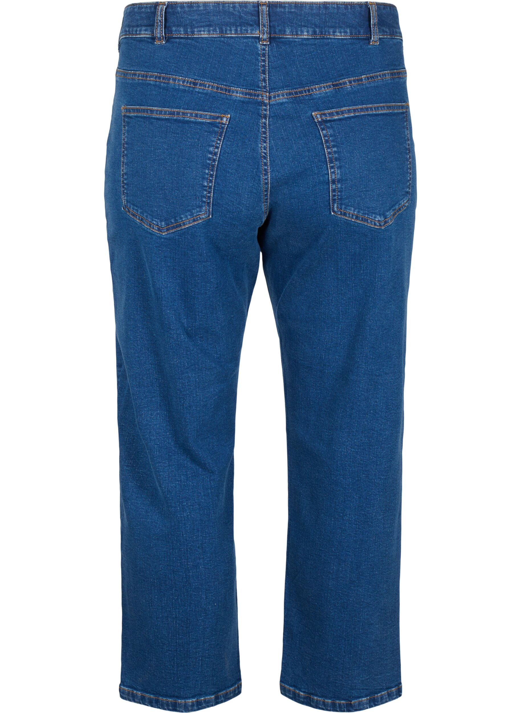 ZizziGek&uuml;rzte Vera Jeans mit geradem Bein, Blau, Packshot image number 1