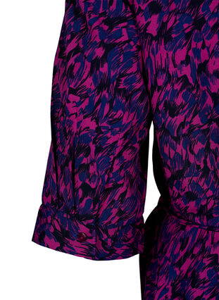 FLASH – Hemdkleid mit Aufdruck, Pink Blue AOP, Packshot image number 3