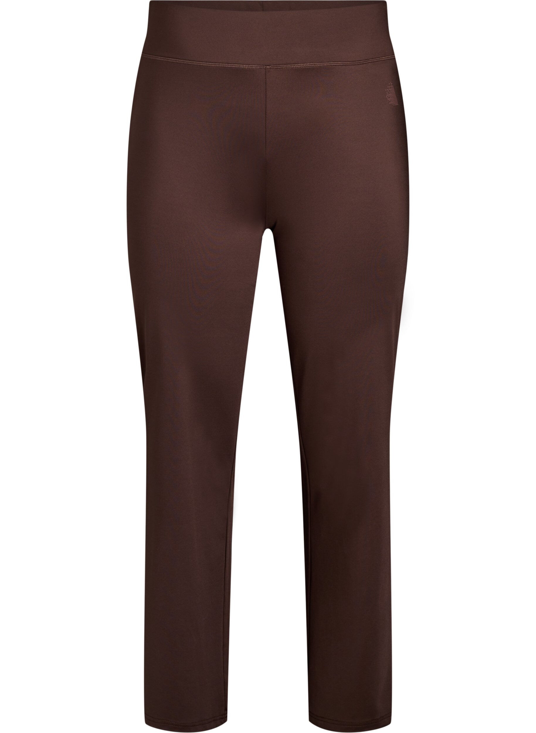 Zizzi Ausgestellte Trainingshosen mit Kontrastpaspelierung, Braun, Packshot image number 0