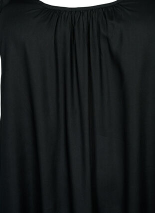 Trägerkleid aus Viskose mit Print, Black, Packshot image number 2