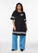 Sportliches T-Shirtkleid aus Baumwolle, Schwarz, Model image number 1