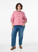 Rippenstrick Strickjacke mit Kn&ouml;pfen, Rot, Model image number 1