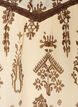 Bluse mit Muster und H&auml;kelborte, Beige, Packshot image number 2
