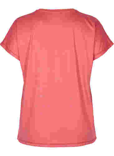 Einfarbiges Trainings-T-Shirt, Garnet Rose, Packshot image number 1