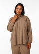FLASH - Bluse mit Textur, Braun, Model image number 0