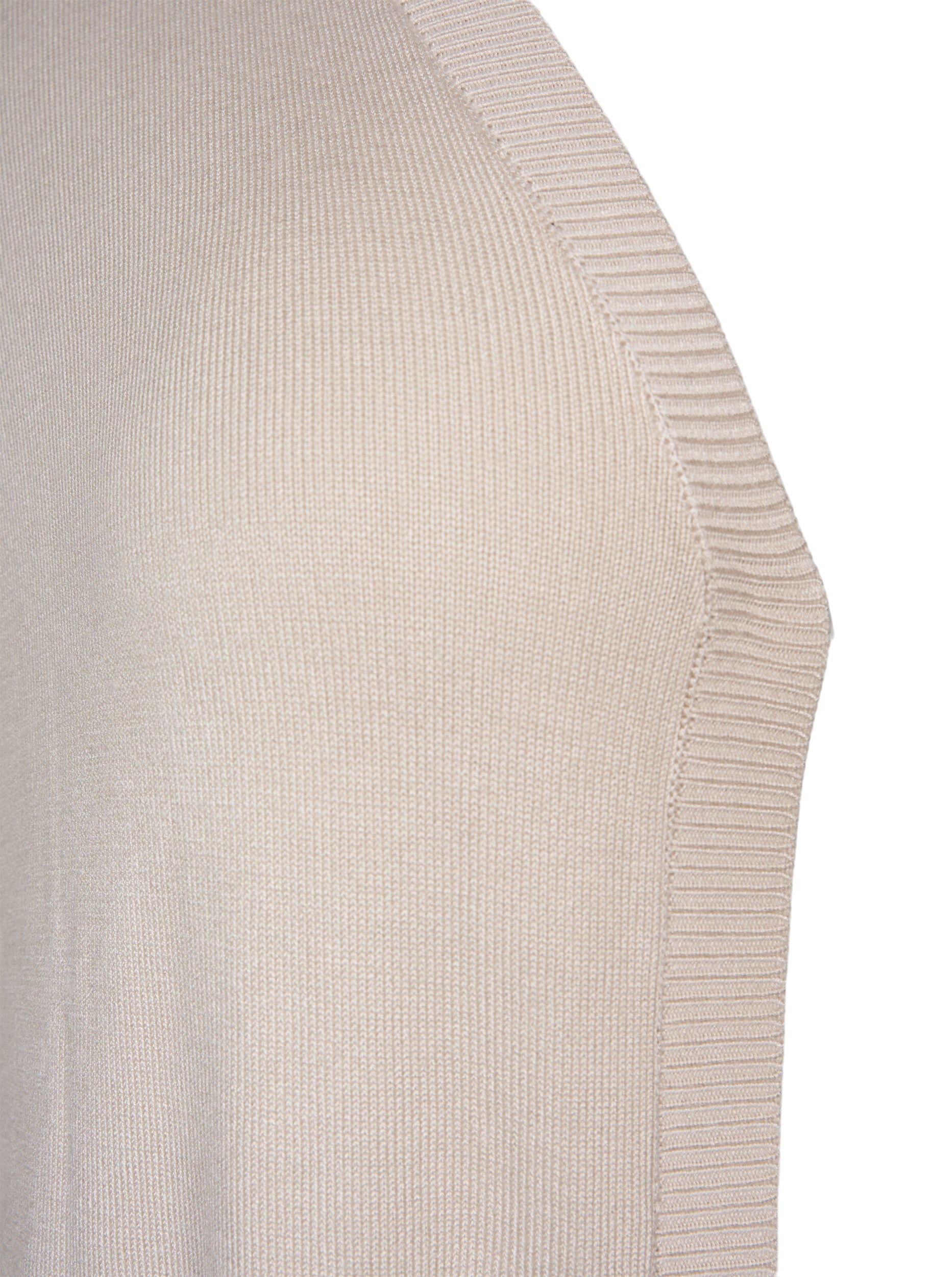 ZizziLange Strickjacke aus einer Viskosemischung, Beige, Packshot image number 2