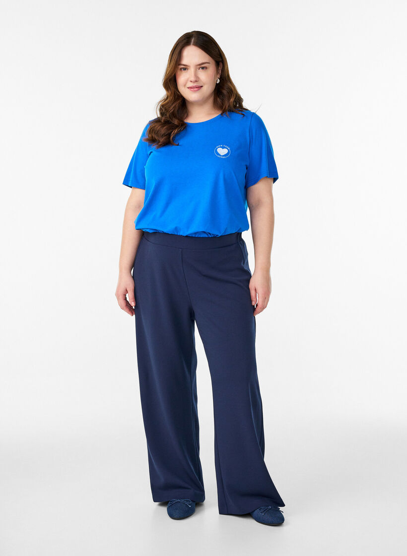 FLASH - T-Shirt mit Print., Blau, Model image number 1