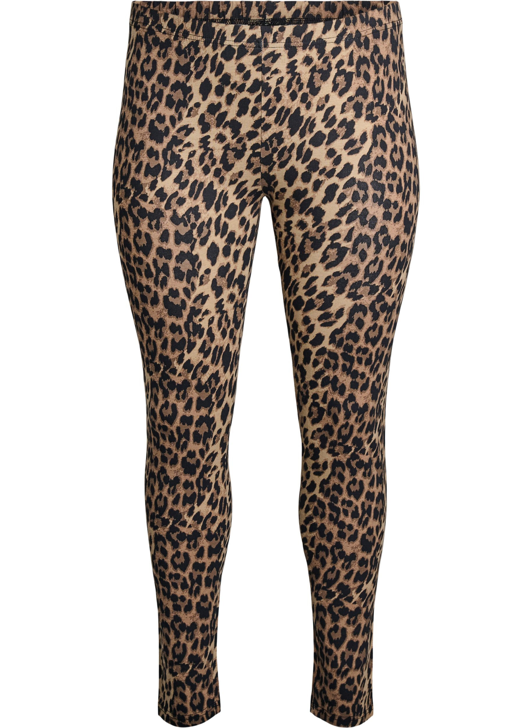 Viskose Leggings mit Leopardendruck