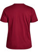 Basic T-Shirt aus Baumwolle mit Rundhalsausschnitt, Dunkles Bordeaux, Packshot image number 1