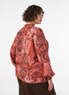Bluse aus Viskose mit Paisley-Print und R&uuml;schen, Orange, Model image number 2