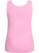 Solide Farbe Grundoberteil aus Baumwolle, Pink, Packshot image number 1