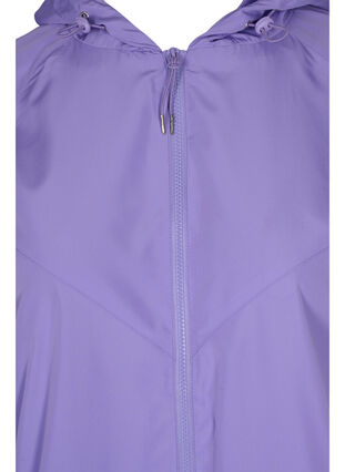 Kurze Jacke mit Kapuze und verstellbarem Saum, Paisley Purple, Packshot image number 2