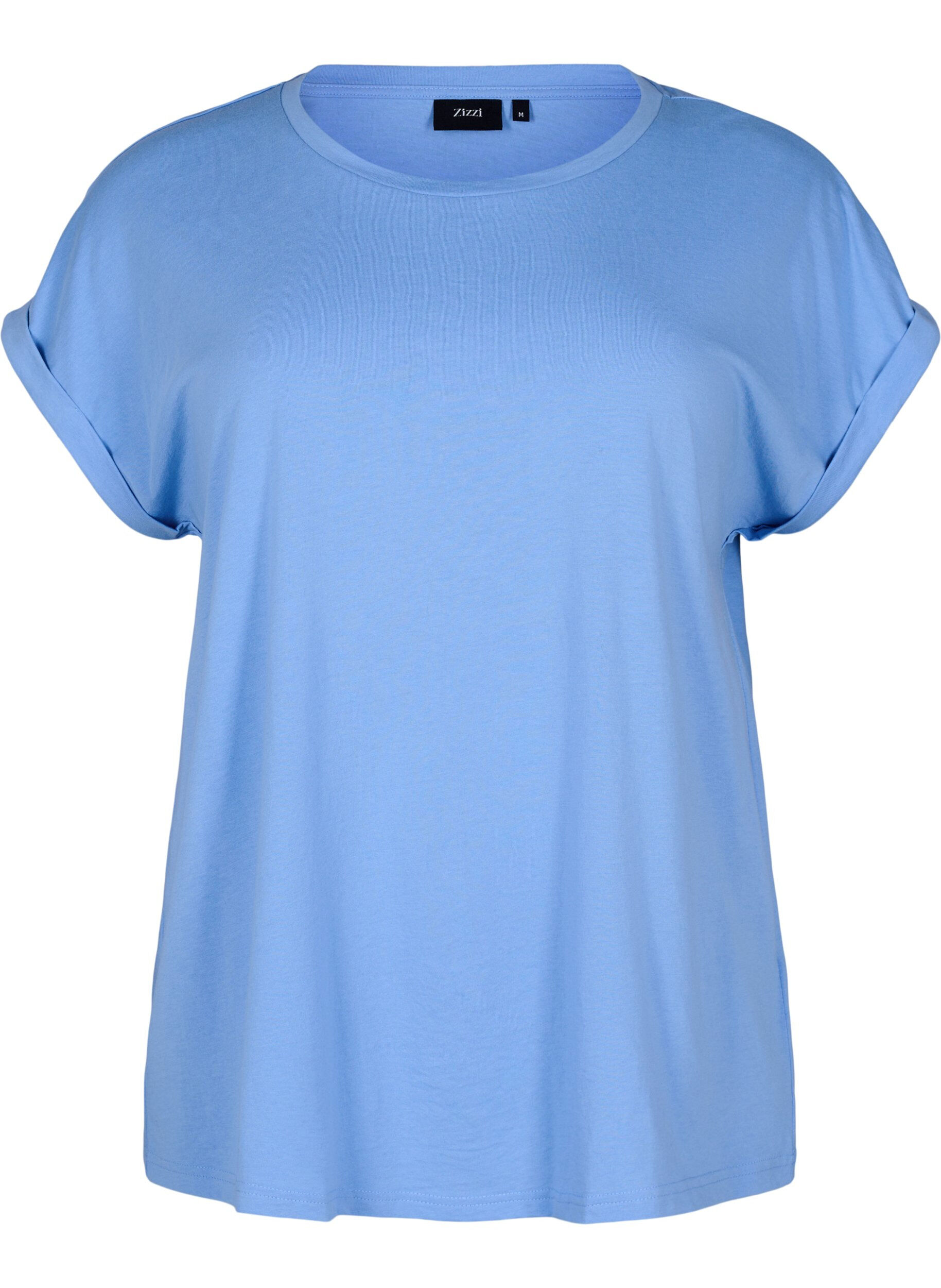 ZizziZwei-Pack T-Shirts mit kurzen &Auml;rmeln, Blau, Packshot image number 2