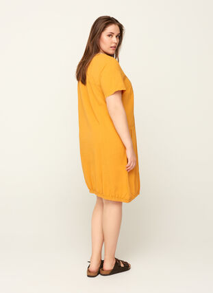 Kleid mit Taschen, Spruce Yellow, Model image number 1